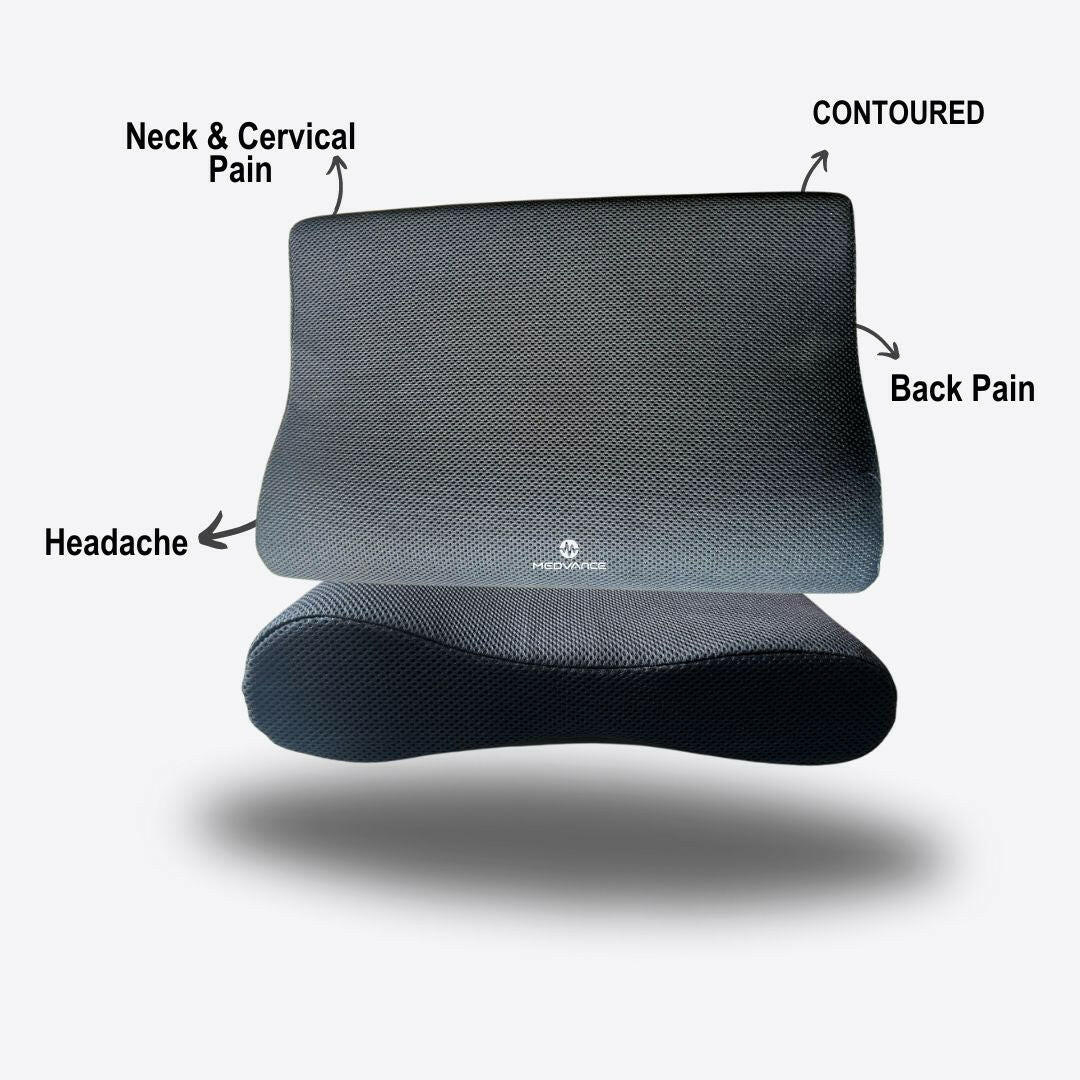 Medvance Cervical Pillow, Mesh Black - Surgismart