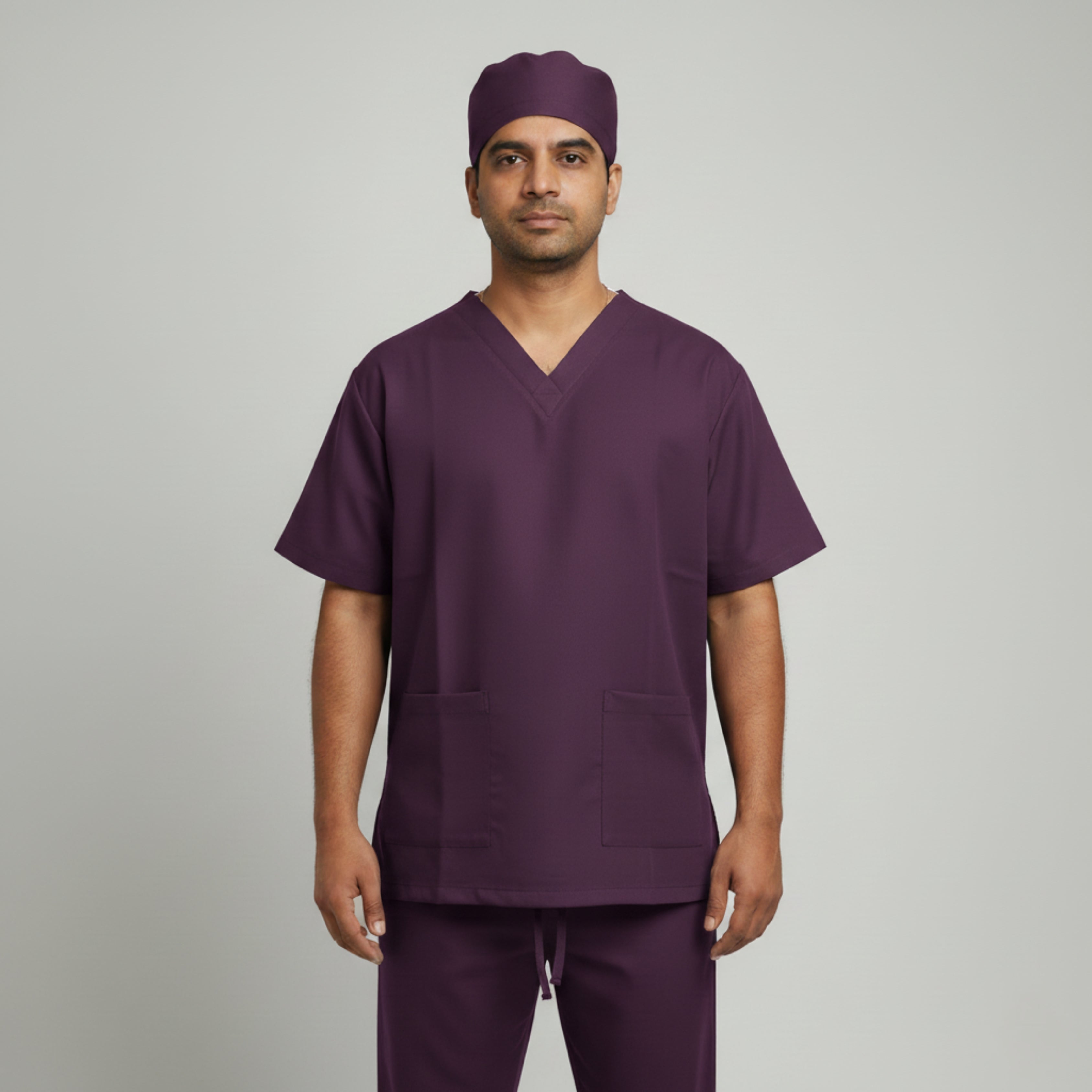 Classic Scrub Suit, WIne