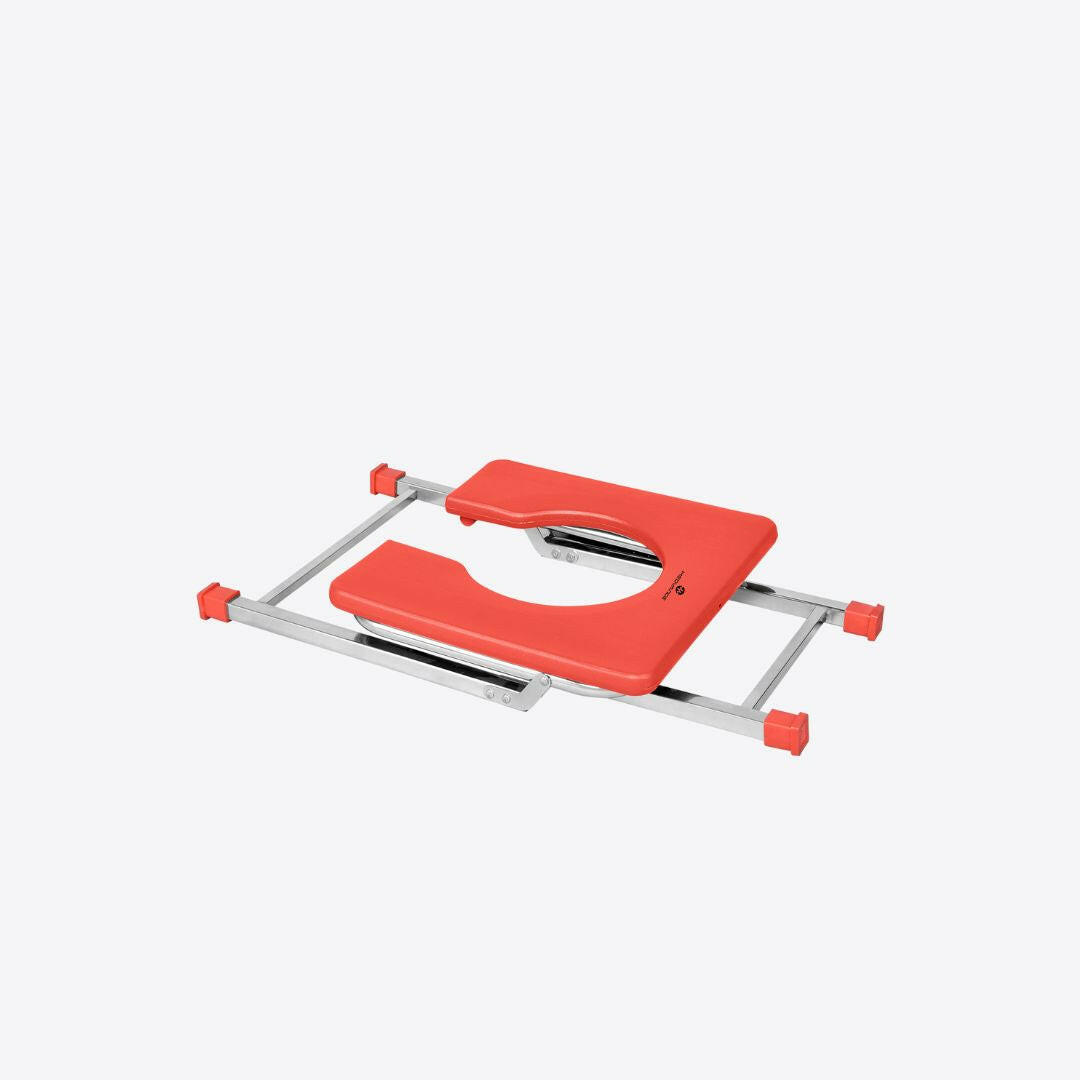 Medvance Portable Folding Commode Stool, Square - Surgismart