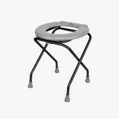 Medvance Portable Folding Commode Stool, Round - Surgismart