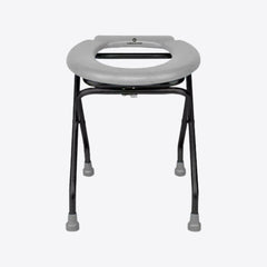 Medvance Portable Folding Commode Stool, Round - Surgismart