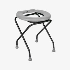 Medvance Portable Folding Commode Stool, Round