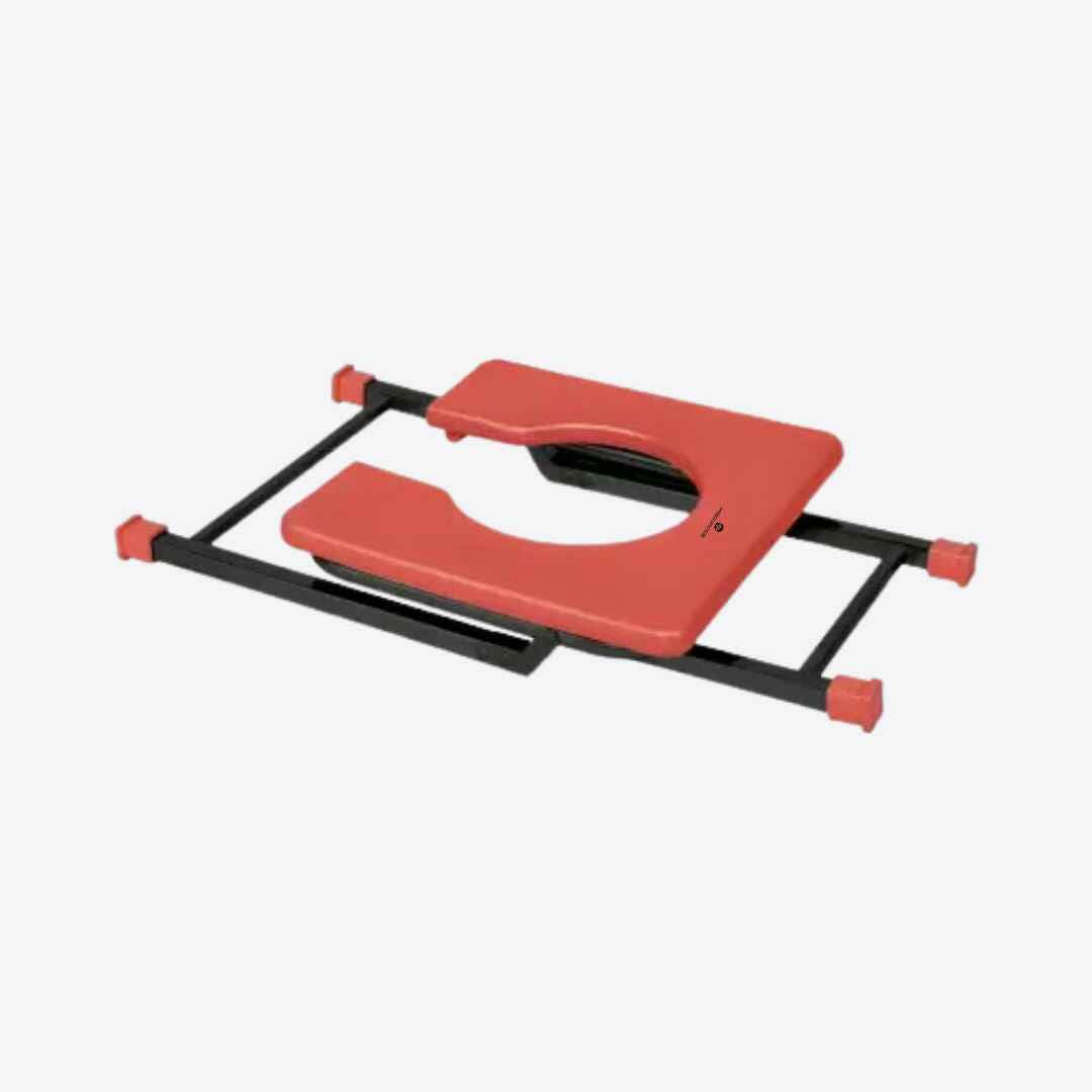 Medvance Portable Folding Commode Stool, Square