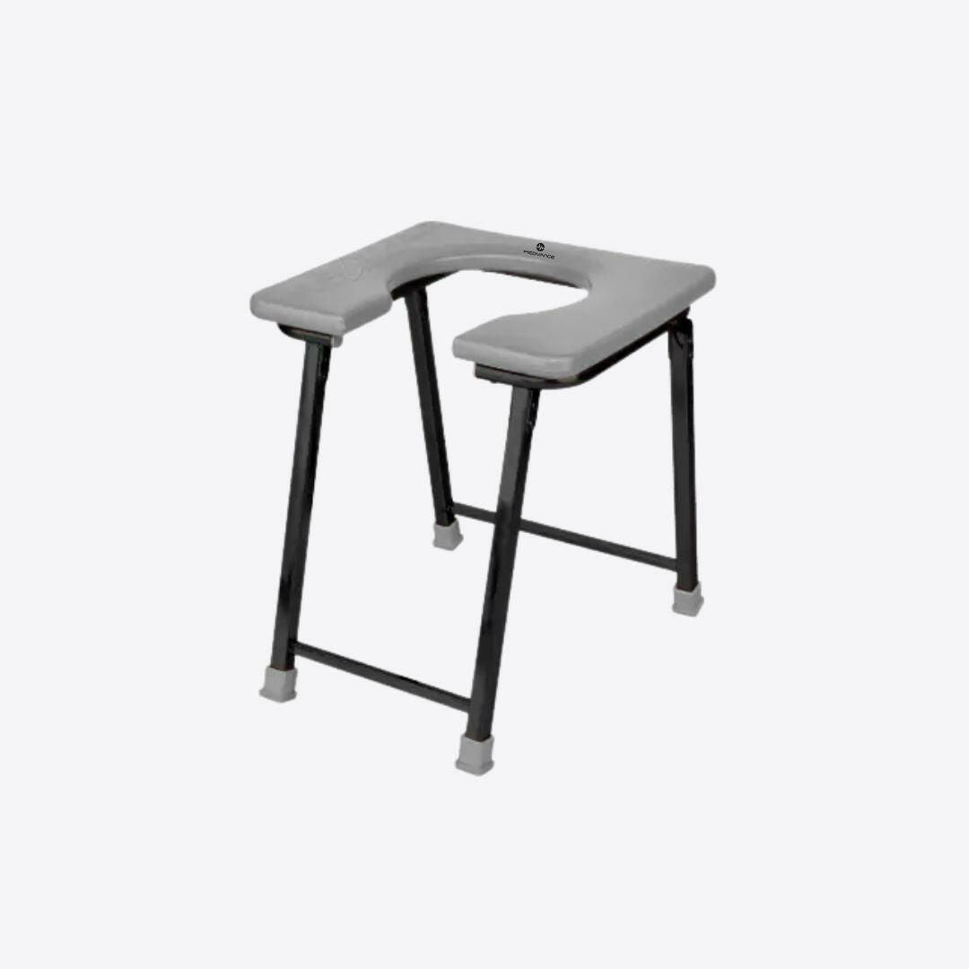 Medvance Portable Folding Commode Stool, Square - Surgismart