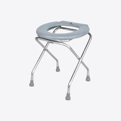 Medvance Portable Folding Commode Stool, Round - Surgismart