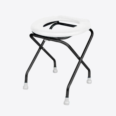 Medvance Portable Folding Commode Stool, Round - Surgismart
