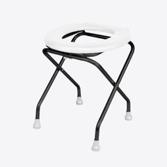 Medvance Portable Folding Commode Stool, Round - Surgismart