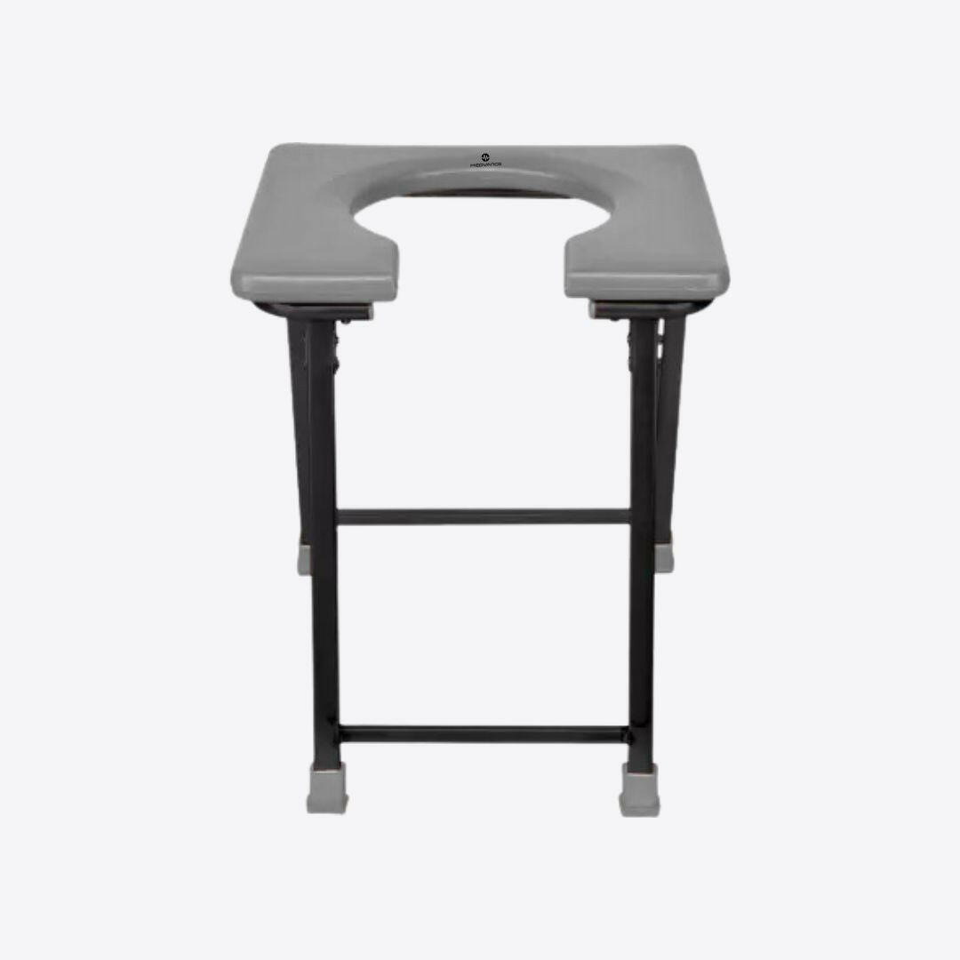 Medvance Portable Folding Commode Stool, Square - Surgismart