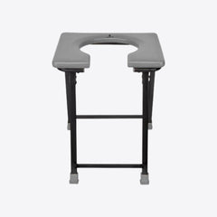 Medvance Portable Folding Commode Stool, Square - Surgismart