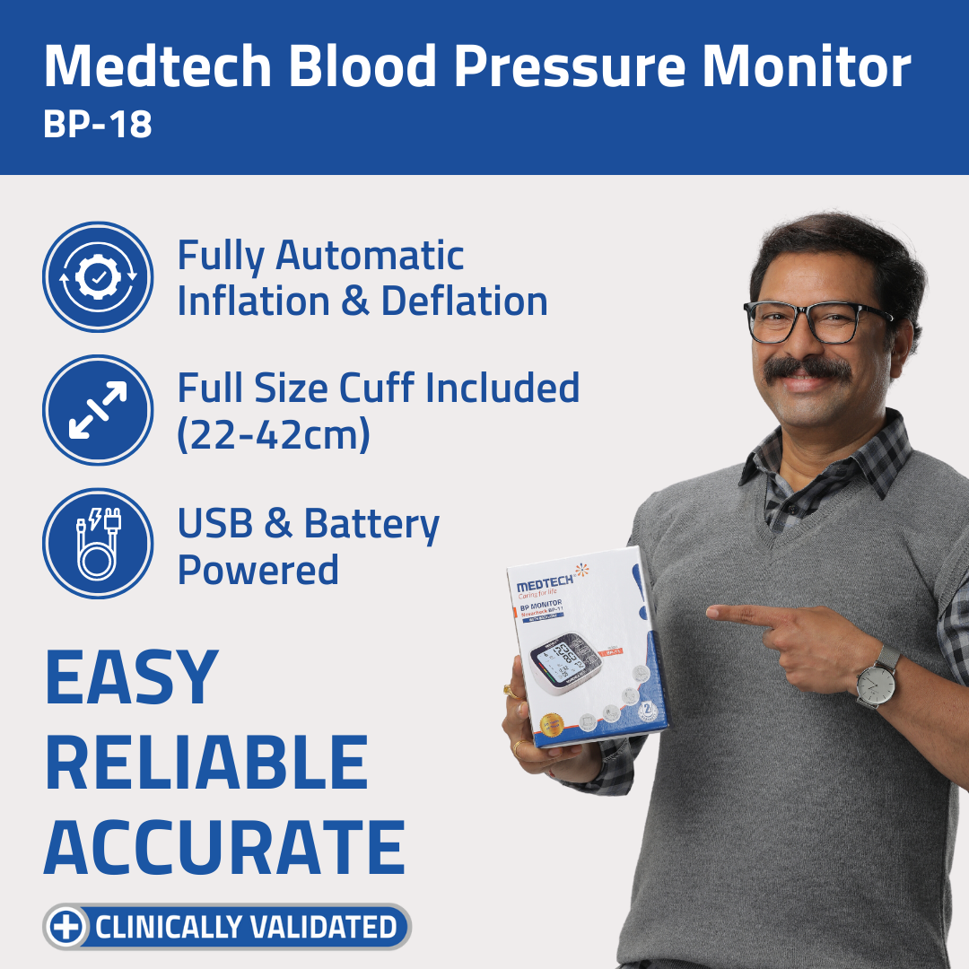 Medtech Automatic Digital BP Machine Blood Pressure Monitor BP18 - Surgismart