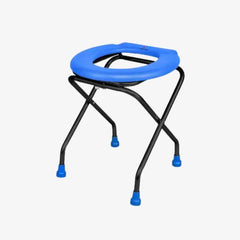 Medvance Portable Folding Commode Stool, Round