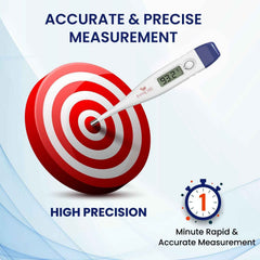 EASYCARE (EC5080) Rigid Digital Thermometer for Kids & Adults