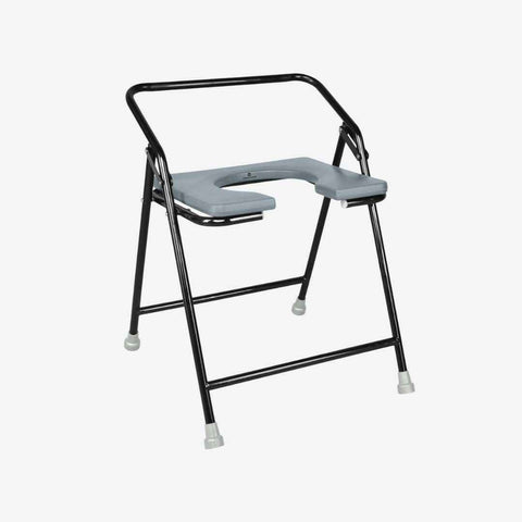 Medvance Portable Folding Commode Chair, Powder Coated, 311