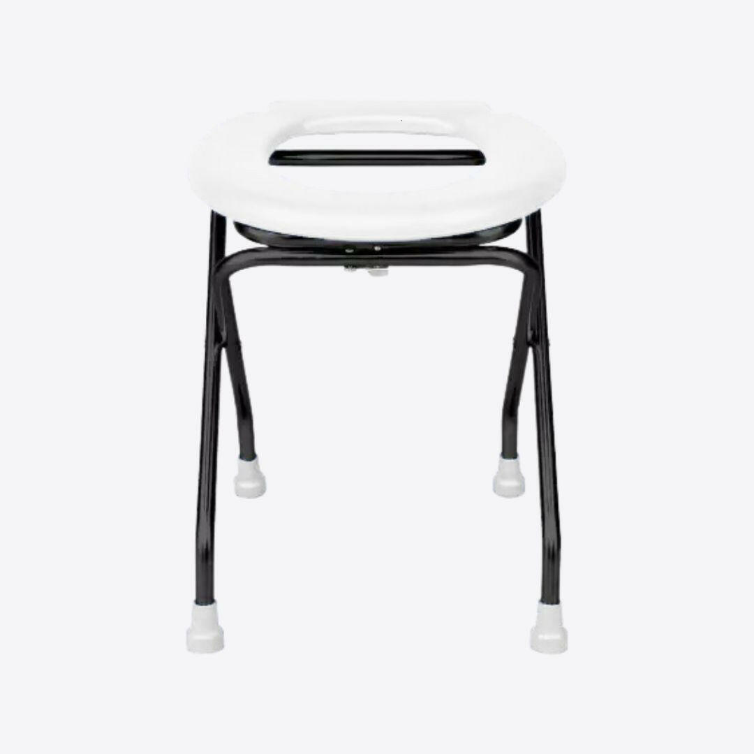 Medvance Portable Folding Commode Stool, Round - Surgismart