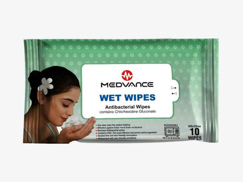Medvance Wet Wipes for Adults (Antibacterial)