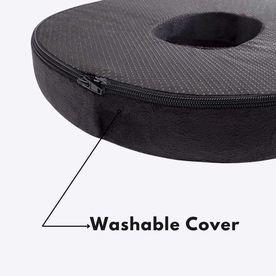 Medvance Orthopedic Donut Cushion, Mesh Black - Surgismart