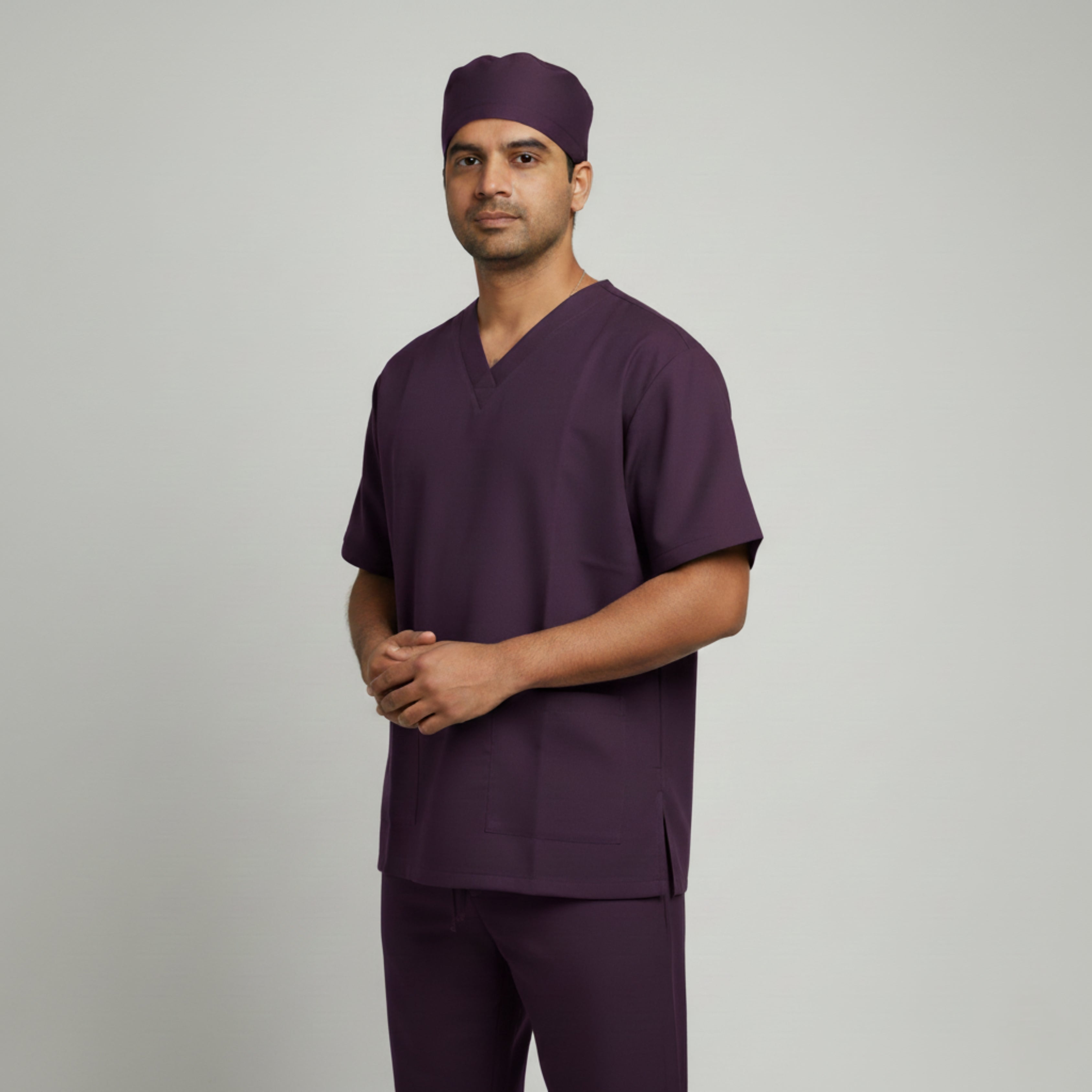 Classic Scrub Suit, WIne