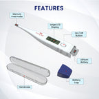 EASYCARE (EC5080) Rigid Digital Thermometer for Kids & Adults - Surgismart