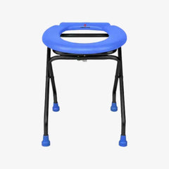 Medvance Portable Folding Commode Stool, Round