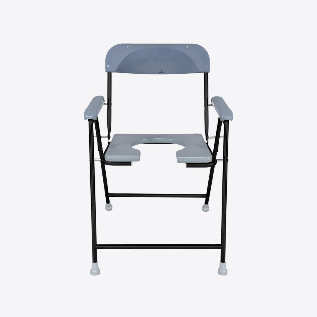 Medvance Portable Folding Commode Chair, Powder Coated, 313 - Surgismart