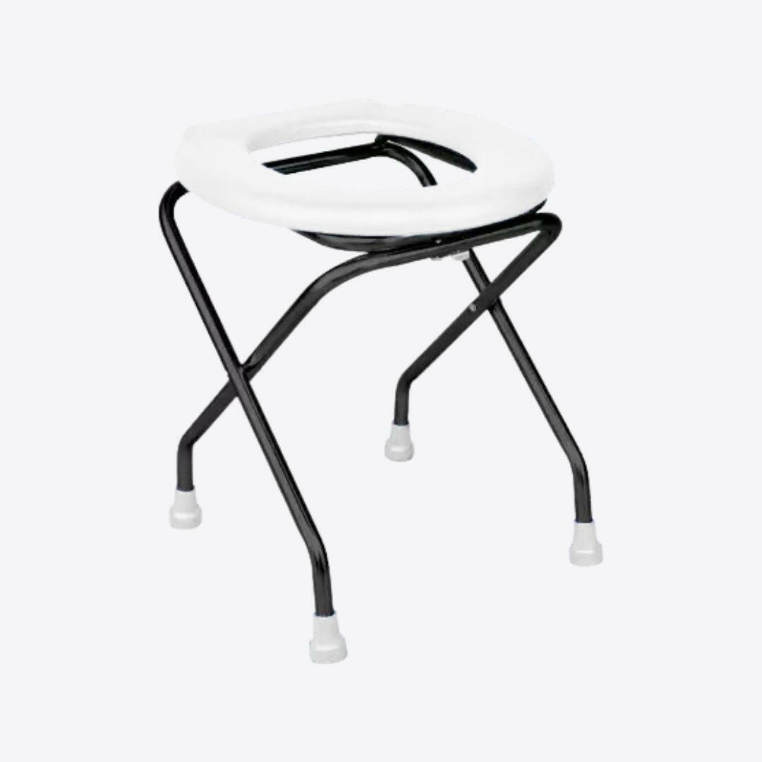 Medvance Portable Folding Commode Stool, Round - Surgismart
