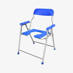 Medvance Folding Commode Chair, Stainless Steel, 135kg