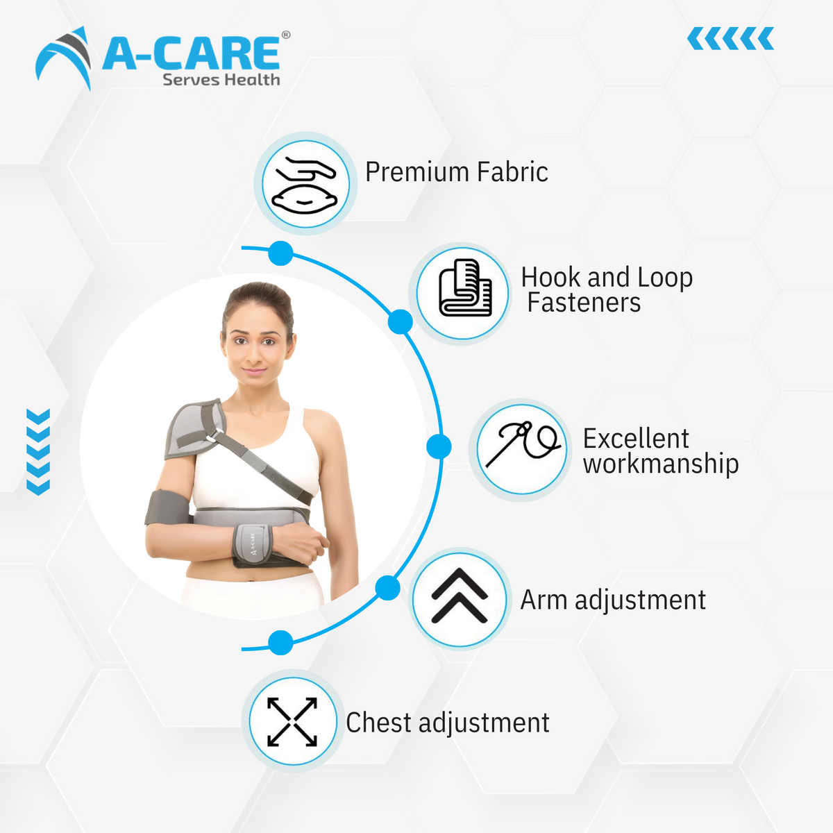 Acare Shoulder Immobilizer (Elastic) - Surgismart