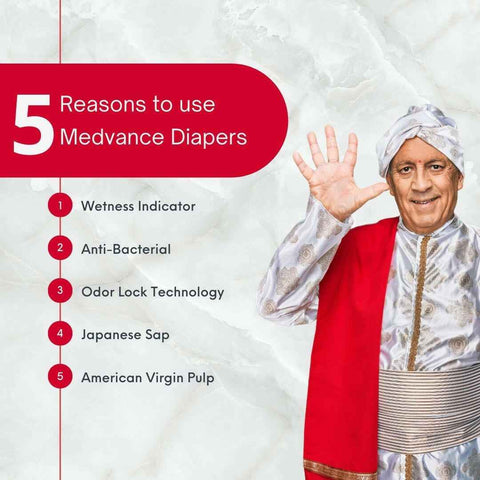 Medvance Adult Diapers - Superior Absorbency, All-Day Comfort, Reliable Protection