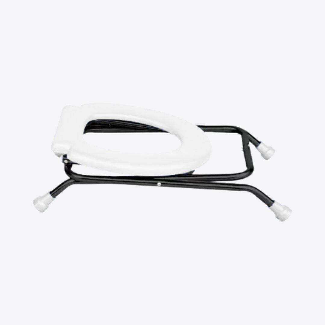 Medvance Portable Folding Commode Stool, Round - Surgismart