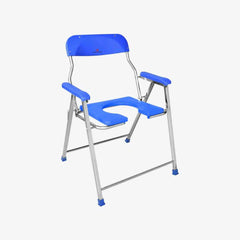 Medvance Folding Commode Chair, Stainless Steel, 135kg