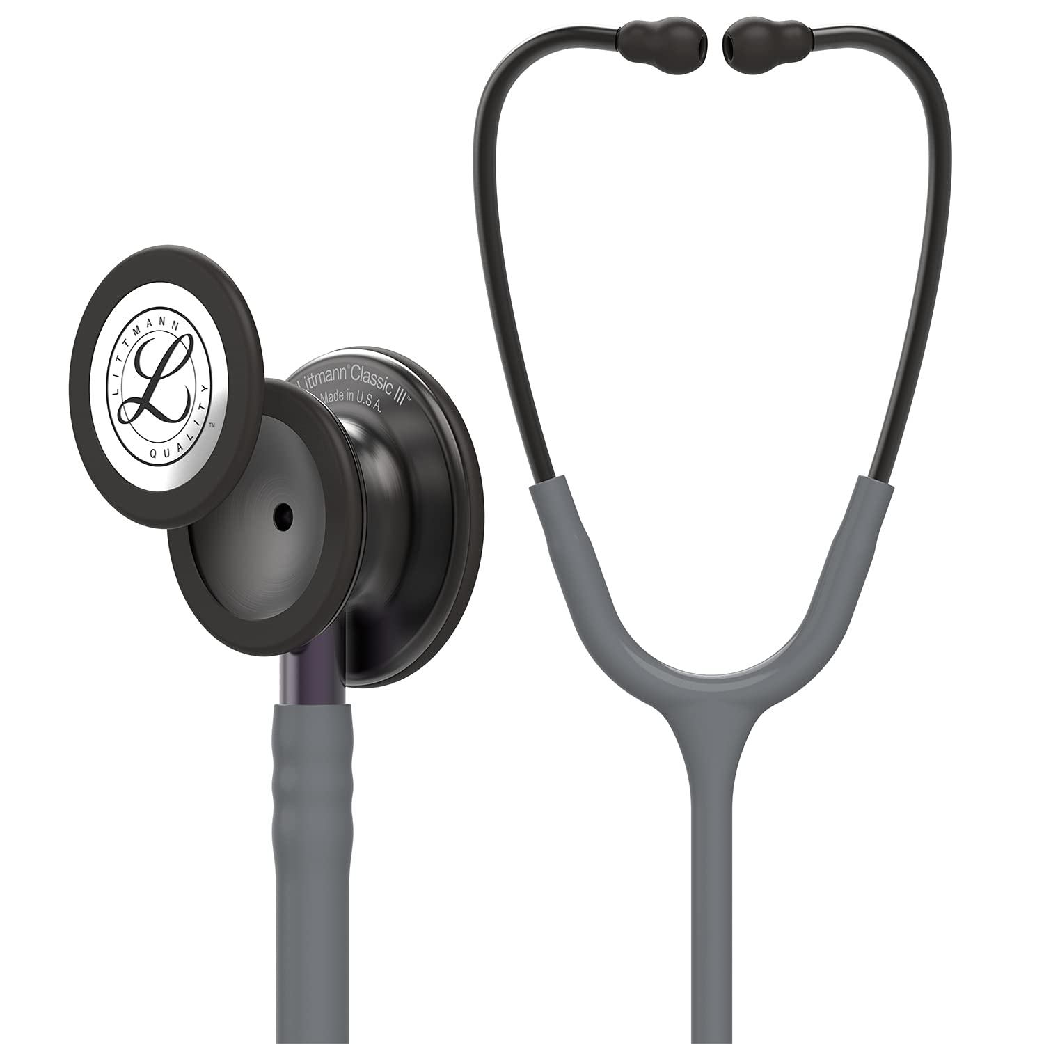 3M™ Littmann® Classic III™ Monitoring Stethoscope, Smoke Chestpiece, Gray Tube, Violet Gray Stem,5873 - Surgismart