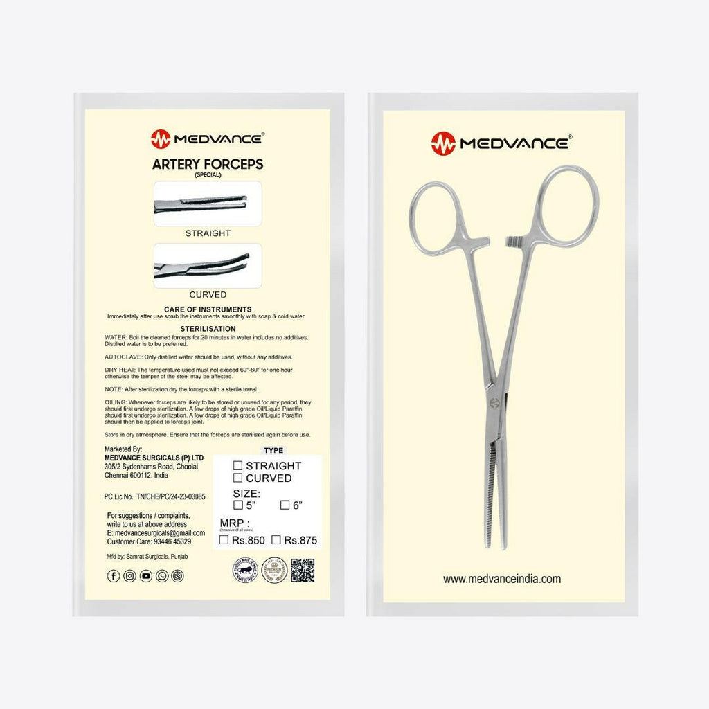 Medvance Artery Forceps - Surgismart