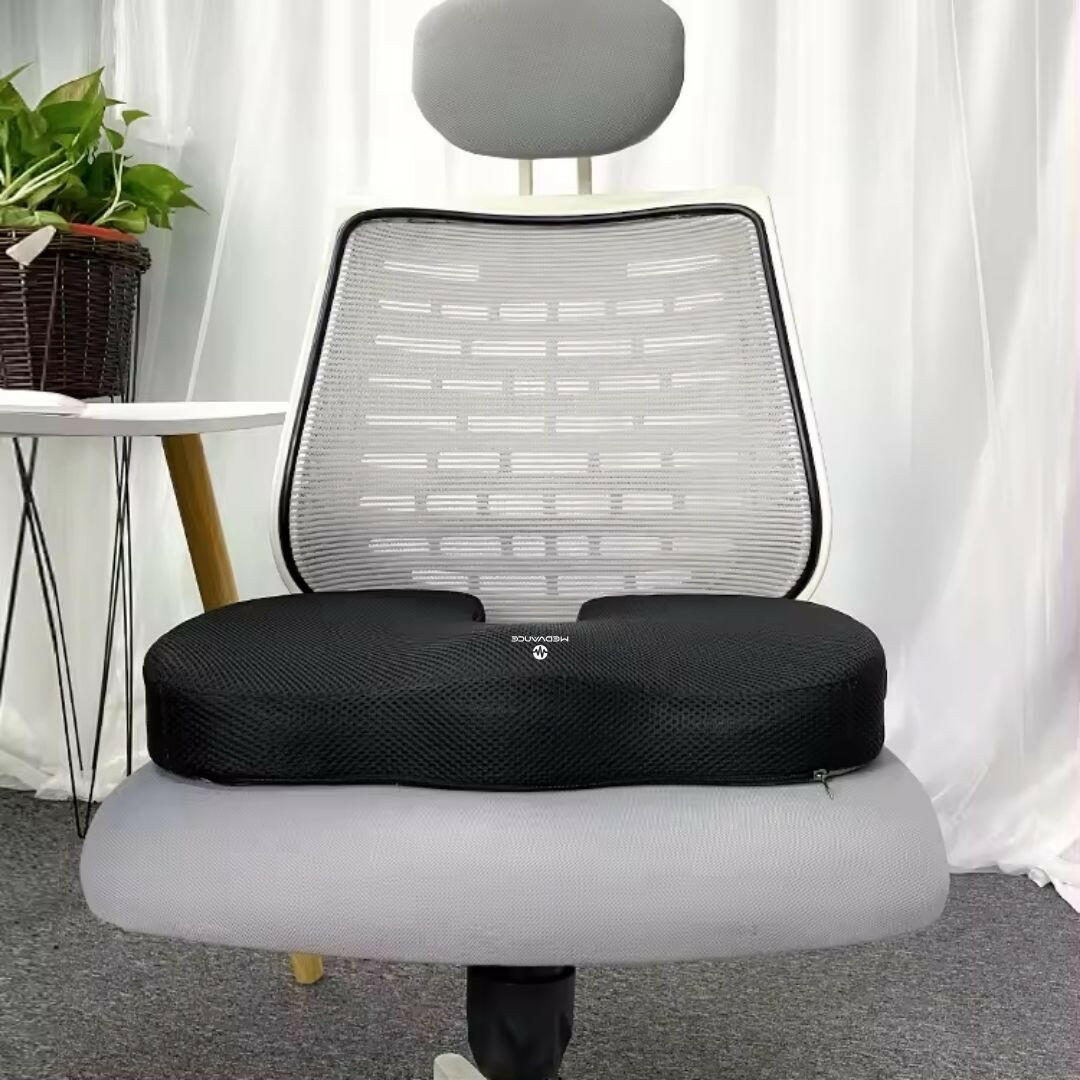 Medvance Orthopedic Coccyx Cushion, Mesh Black - Surgismart