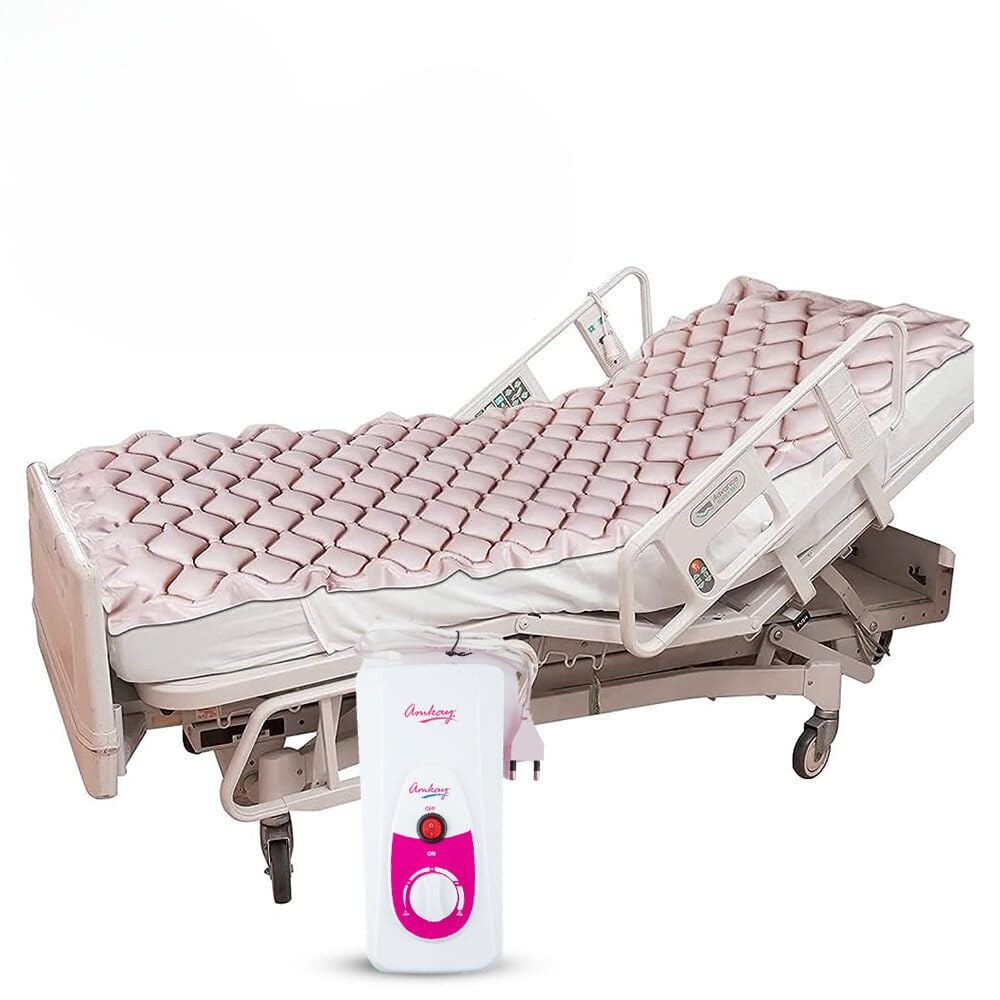 Amkay Air Bed Anti-Bedsore Air Mattress with Compressor (Air Pump - White) is a Soft air Matress Designed for Patients. - Surgismart
