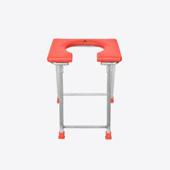Medvance Portable Folding Commode Stool, Square - Surgismart