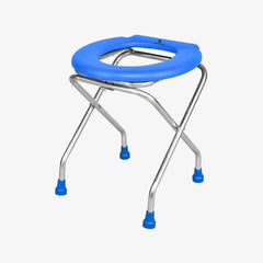 Medvance Portable Folding Commode Stool, Round