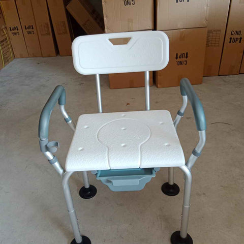 Uphealthy Shower Chair With Commode & Handle
