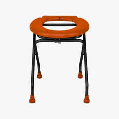 Medvance Portable Folding Commode Stool, Round