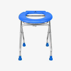 Medvance Portable Folding Commode Stool, Round