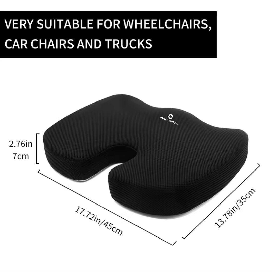 Medvance Orthopedic Coccyx Cushion, Mesh Black - Surgismart