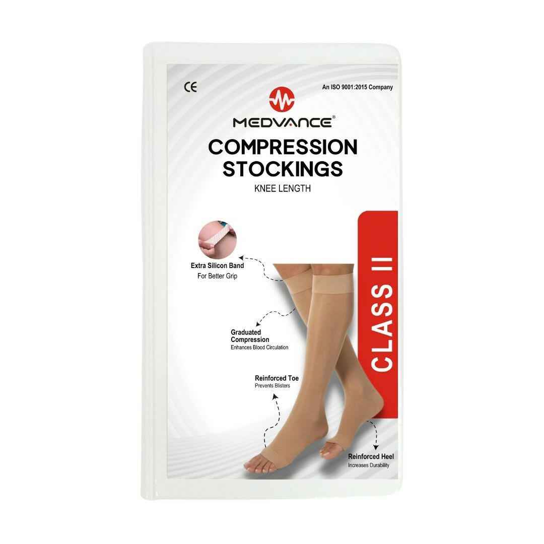 Medvance Cotton Compression Stockings for Varicose Veins Class 2 (Pair)