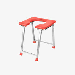 Medvance Portable Folding Commode Stool, Square
