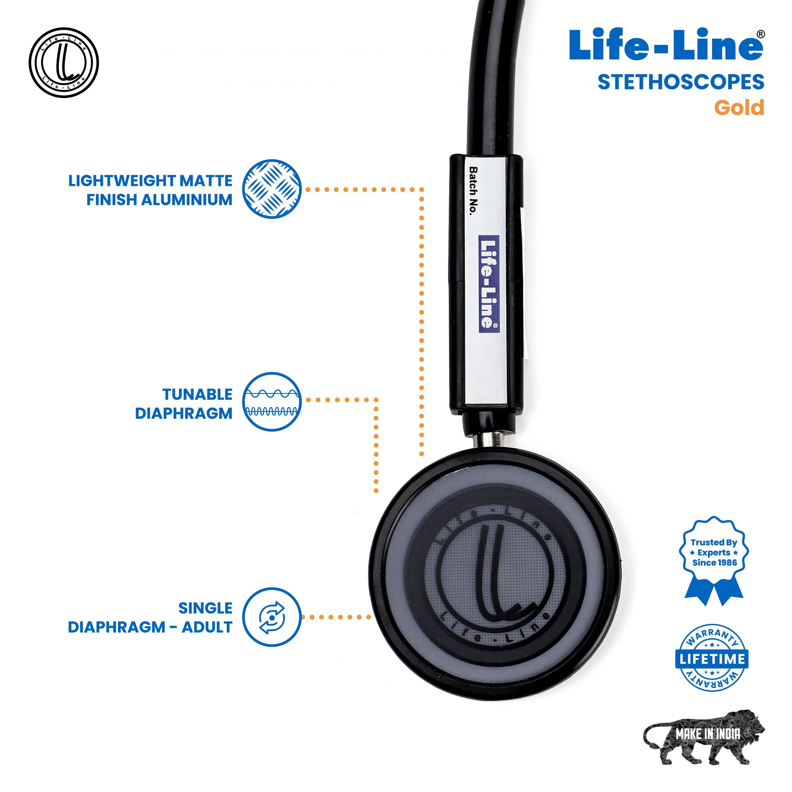 Lifeline Stethoscope Gold - Surgismart