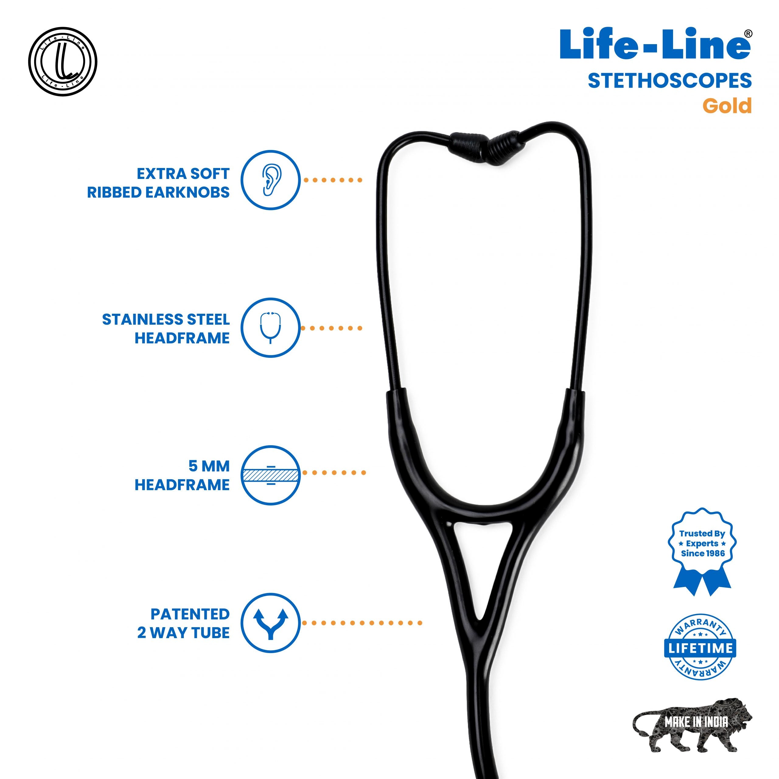 Lifeline Stethoscope Gold - Surgismart