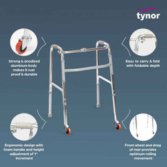 TYNOR L-28 WALKER INVALID’S FRONT WHEELS