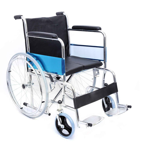 Uphealthy Hard Cushioned Foldable Wheelchair