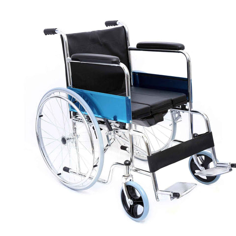 Uphealthy U Cut Commode Foldable Wheelchair