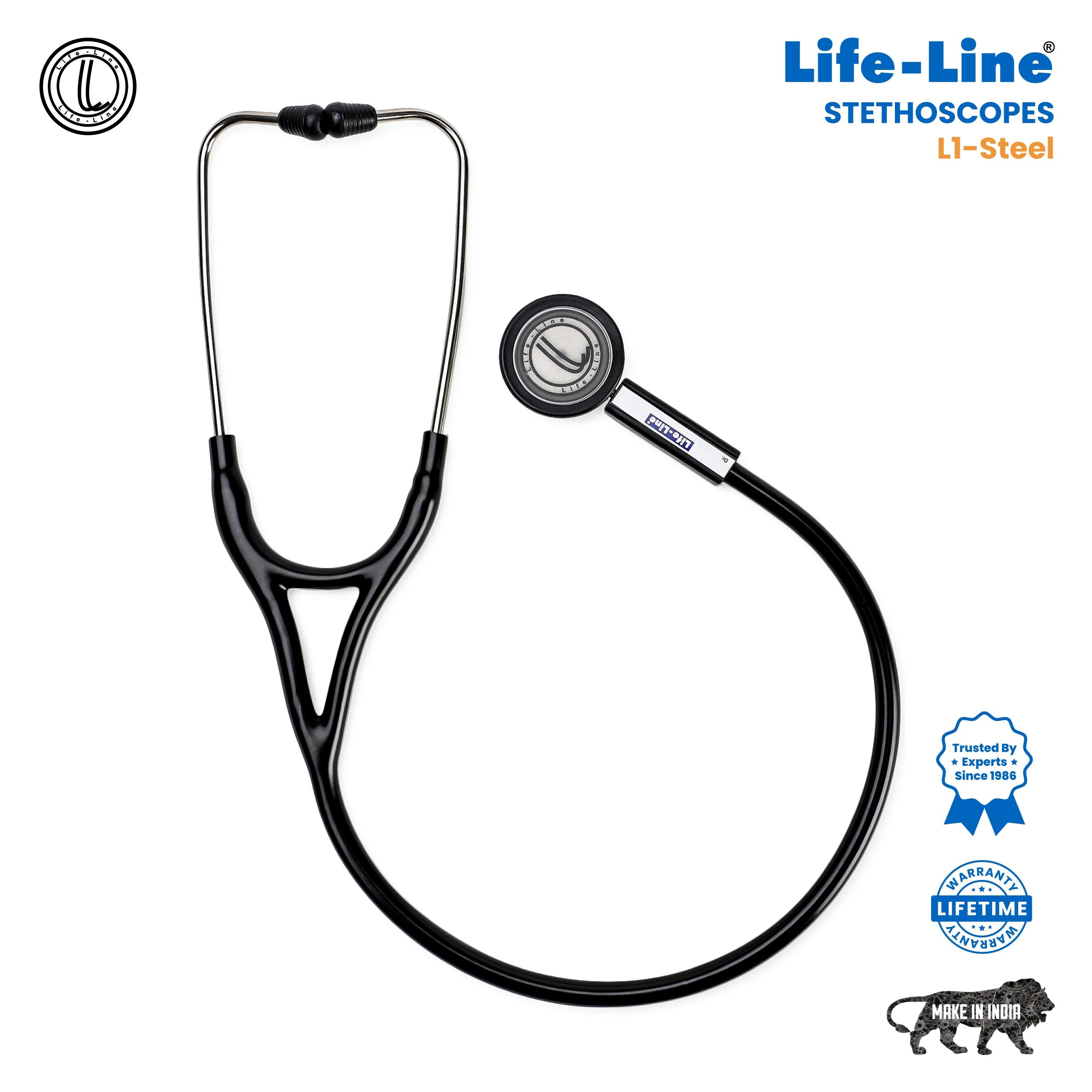Lifeline Stethoscope L1-Steel - Surgismart