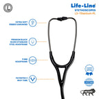 Lifeline Stethoscope L3-Titanium Pl - Surgismart