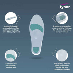 TYNOR K-01 INSOLE FULL SILICONE (PAIR)